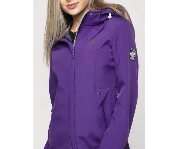 Ветровка женская  темно-фиолетового цвета 20371TF