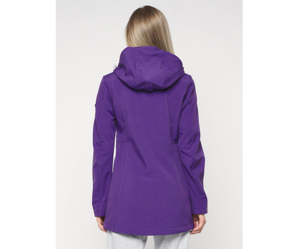 Ветровка женская  темно-фиолетового цвета 20371TF