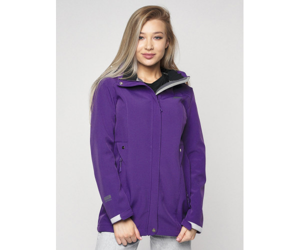 Ветровка женская  темно-фиолетового цвета 20371TF