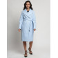 Пальто демисезонное голубого цвета 4263Gl