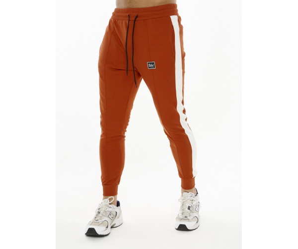 Трикотажный спортивный костюм оранжевого цвета 9152O