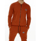 Трикотажный спортивный костюм оранжевого цвета 9152O