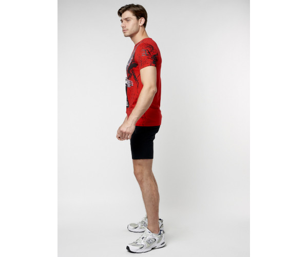 Подростковая футболка красного цвета 220036Kr