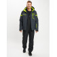 Горнолыжный костюм мужской темно-серого цвета 077014TC