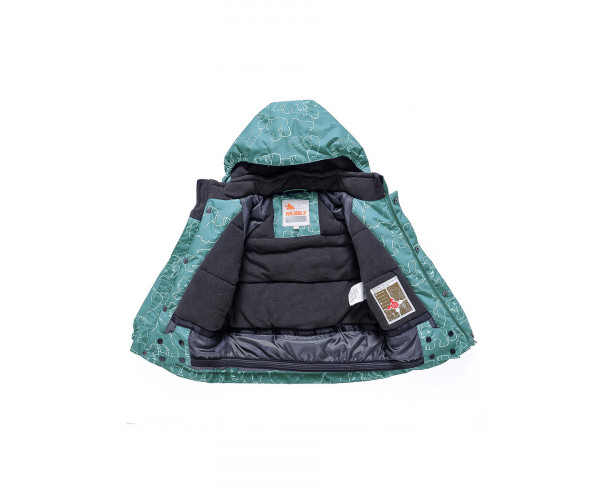 Горнолыжный костюм Valianly детский зеленого цвета 9011Z