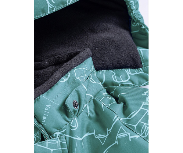 Горнолыжный костюм Valianly детский зеленого цвета 9011Z