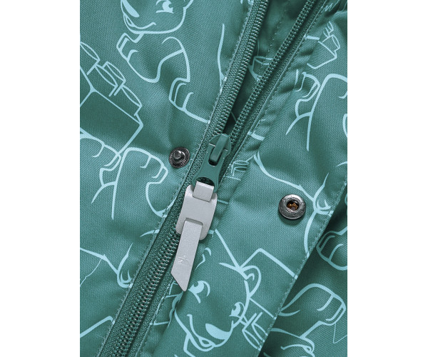 Горнолыжный костюм Valianly детский зеленого цвета 9011Z