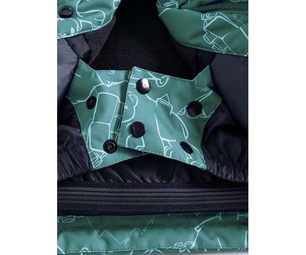 Горнолыжный костюм Valianly детский зеленого цвета 9011Z