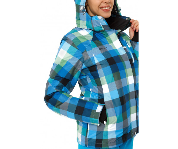 Женская зимняя горнолыжная куртка голубого цвета 1807Gl