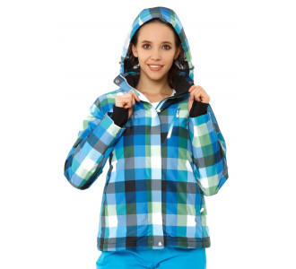 Женская зимняя горнолыжная куртка голубого цвета 1807Gl