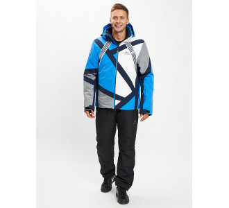 Горнолыжный костюм мужской синего цвета 077015S