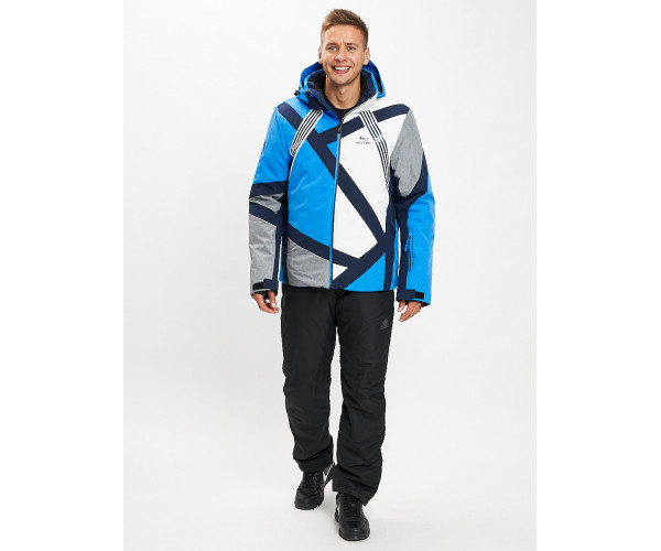 Горнолыжный костюм мужской синего цвета 077015S