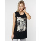 Футболка без рукавов женская черного цвета 8204Ch