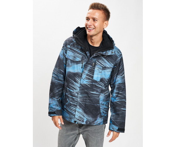 Куртка демисезонная 3 в 1синего цвета 12004S