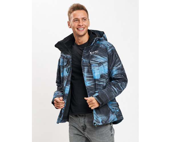 Куртка демисезонная 3 в 1синего цвета 12004S