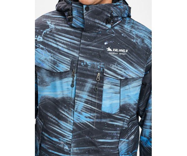 Куртка демисезонная 3 в 1синего цвета 12004S