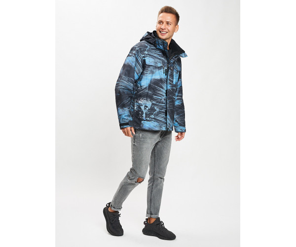 Куртка демисезонная 3 в 1синего цвета 12004S