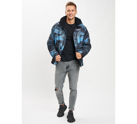 Куртка демисезонная 3 в 1синего цвета 12004S