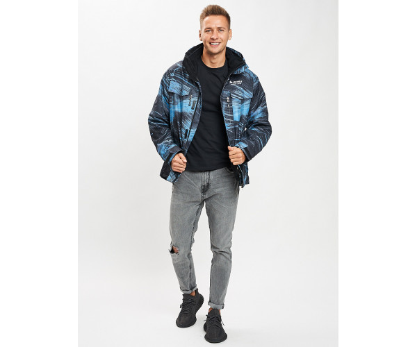 Куртка демисезонная 3 в 1синего цвета 12004S