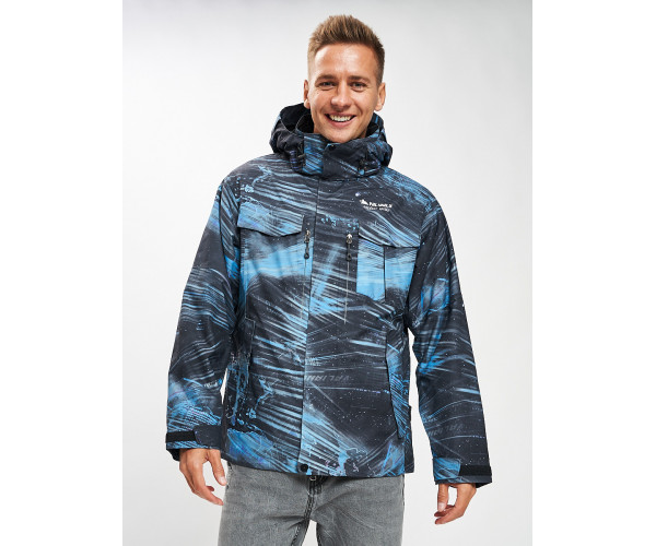 Куртка демисезонная 3 в 1синего цвета 12004S