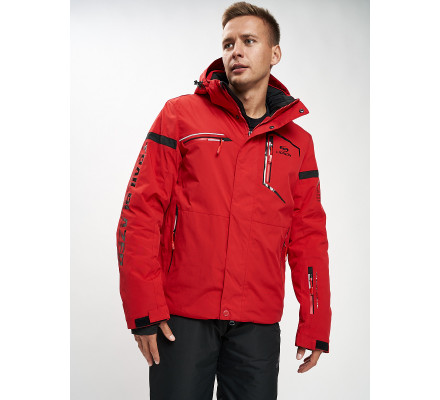 Горнолыжная куртка мужская красного цвета 77014Kr