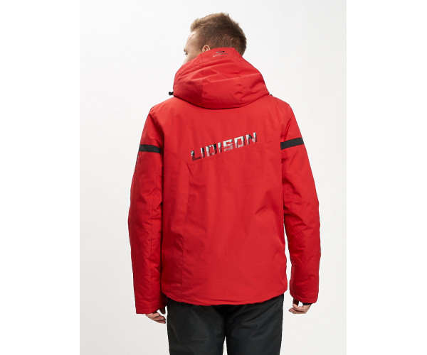 Горнолыжная куртка мужская красного цвета 77014Kr