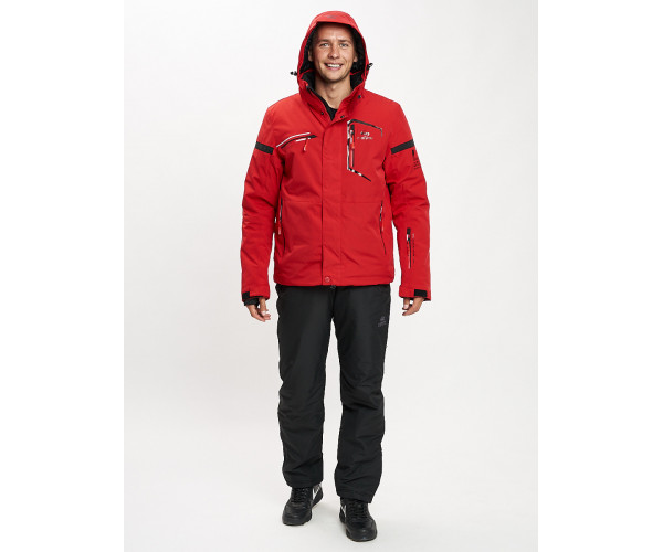 Горнолыжная куртка мужская красного цвета 77014Kr