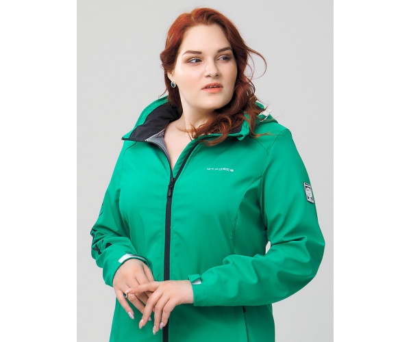 Ветровка  большого размера зеленого цвета 2003Z