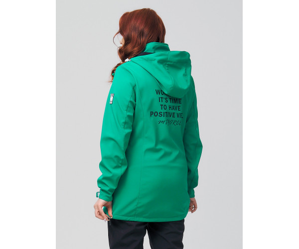 Ветровка  большого размера зеленого цвета 2003Z