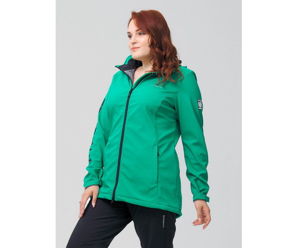 Ветровка  большого размера зеленого цвета 2003Z