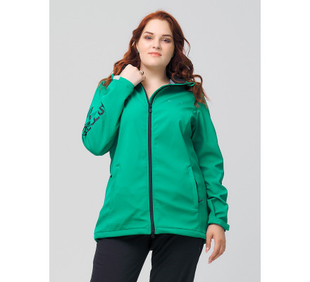 Ветровка  большого размера зеленого цвета 2003Z