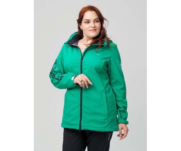 Ветровка  большого размера зеленого цвета 2003Z
