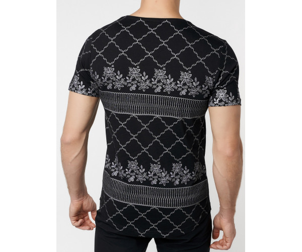 Подростковая футболка черного цвета 220072Ch