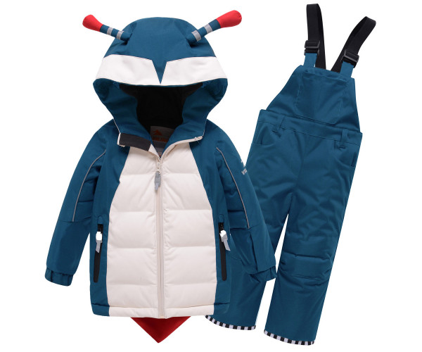 Горнолыжный костюм детский Valianly зеленого цвета 9001Z