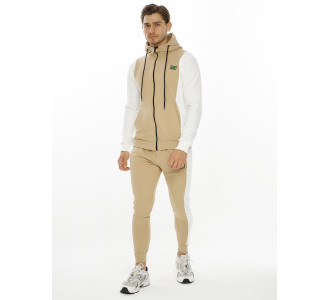 Спортивный костюм трикотажный бежевого цвета 9154B