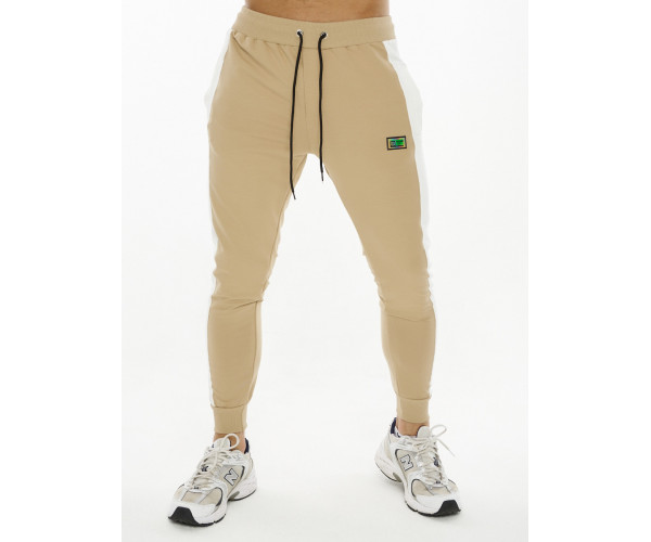 Спортивный костюм трикотажный бежевого цвета 9154B