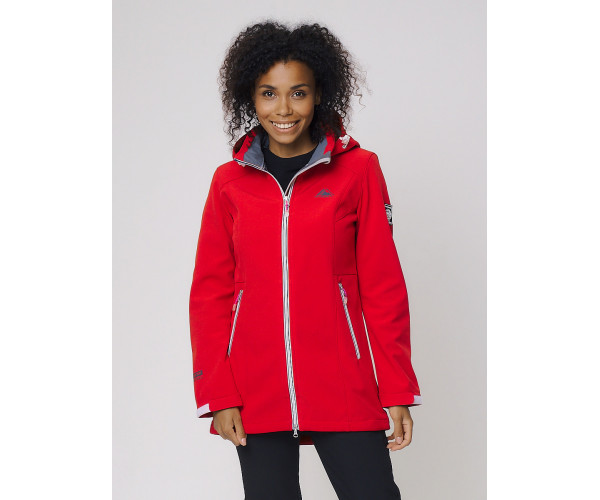 Костюм женский  красного цвета 02029Kr