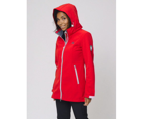 Костюм женский  красного цвета 02029Kr