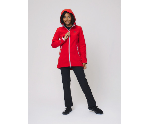 Костюм женский  красного цвета 02029Kr