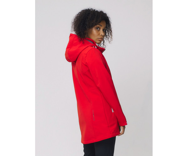 Костюм женский  красного цвета 02029Kr