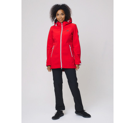 Костюм женский  красного цвета 02029Kr