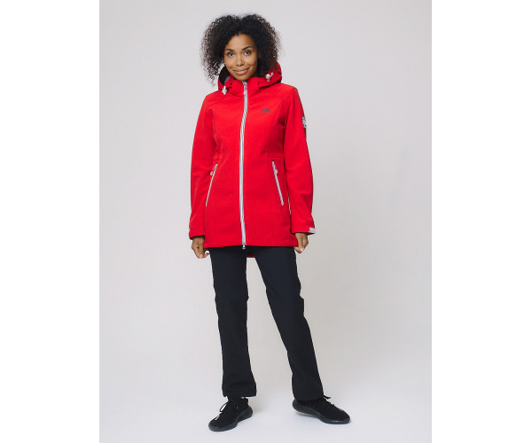 Костюм женский  красного цвета 02029Kr