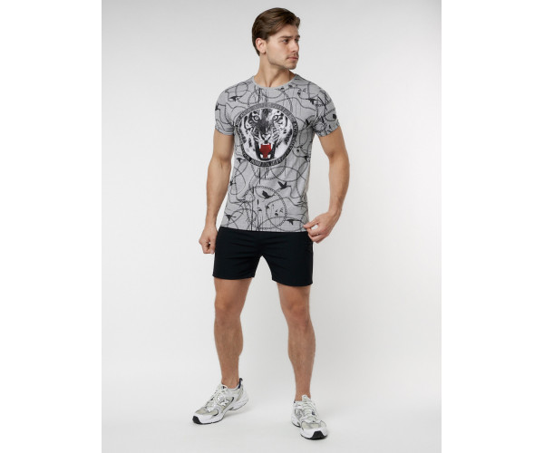 Подростковая футболка серого цвета 220081Sr