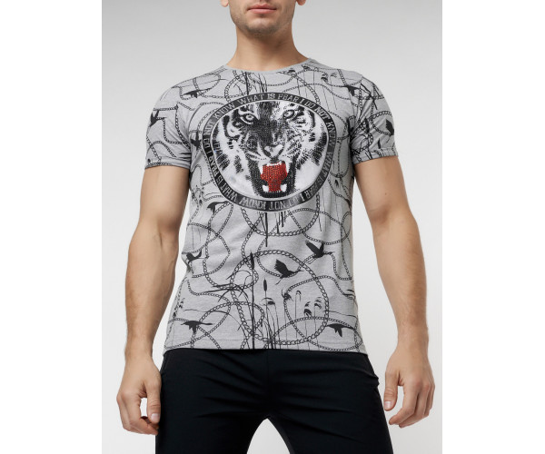 Подростковая футболка серого цвета 220081Sr