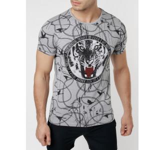 Подростковая футболка серого цвета 220081Sr