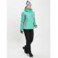 Горнолыжная куртка женская бирюзового цвета 77034Br