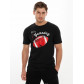 Мужские футболки с принтом черного цвета 221414Ch