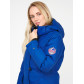Женская зимняя парка синего цвета 1806S