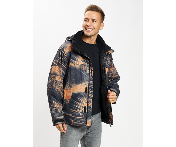 Куртка демисезонная 3 в 1коричневого цвета 12004K