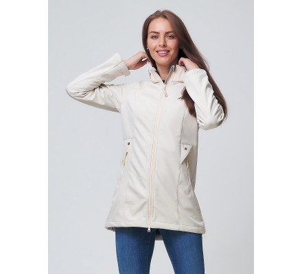 Ветровка  женская бежевого цвета 2037B